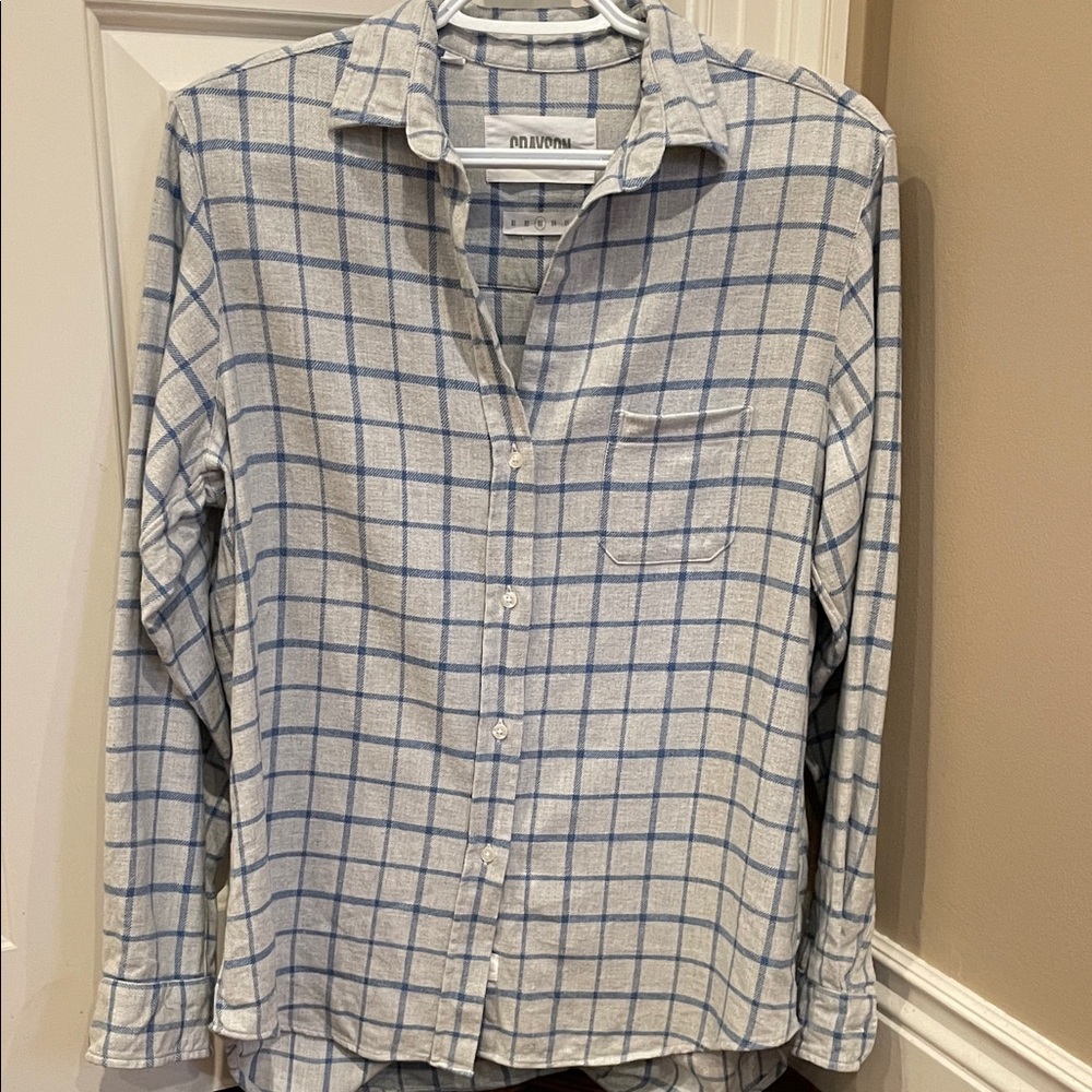 Grayson sz 3 M  The Hero Button down shirt Gray Anthro (Frank & Eileen)